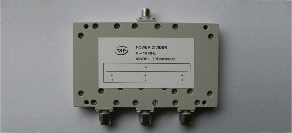 TPD80180G3 8-18GHz 3 way power divider