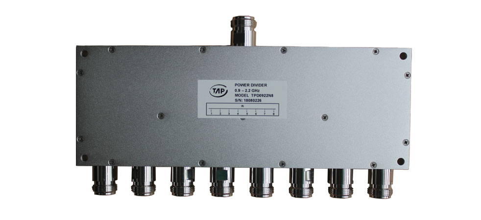 TPD0922N8 0.9-2.2GHz 8 Way Power Divider