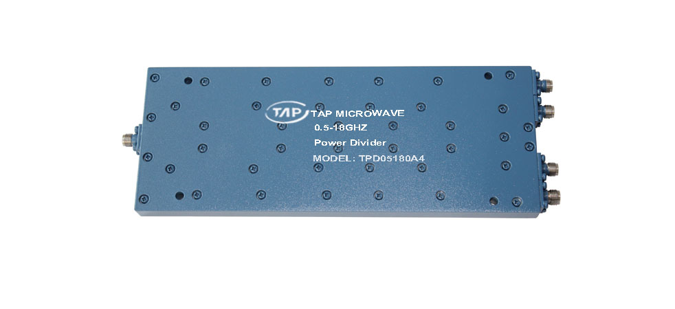 TPD05180A4 0.5-18GHz 4 way power divider