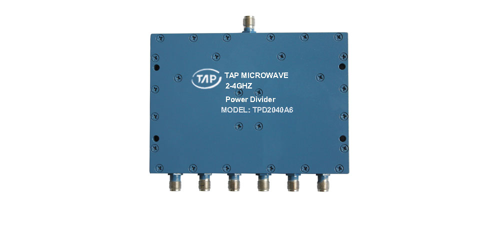 TPD2040A6 2-4GHz 6 way power divider