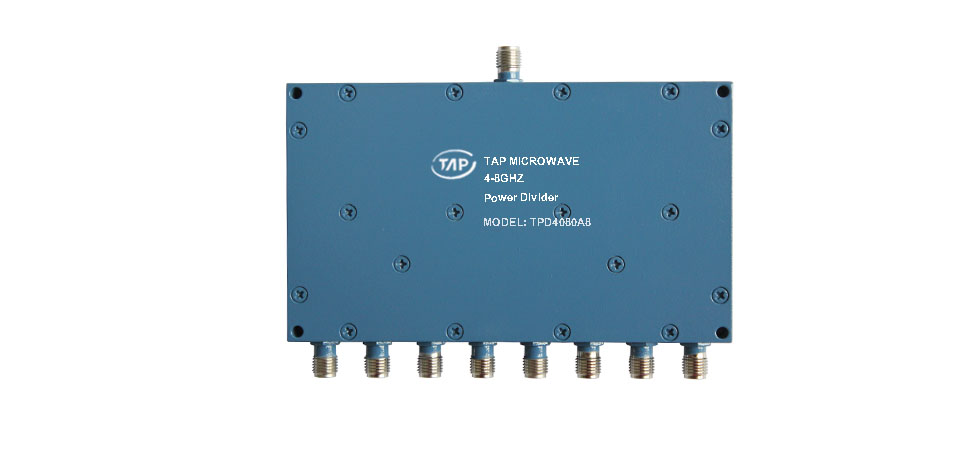 TPD4080A8 4-8GHz 8 way power divider