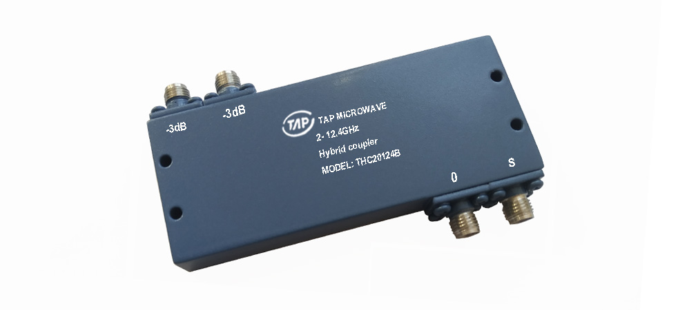 THC20124B 2-12.4GHz 3dB 180 degree Hybrid Coupler