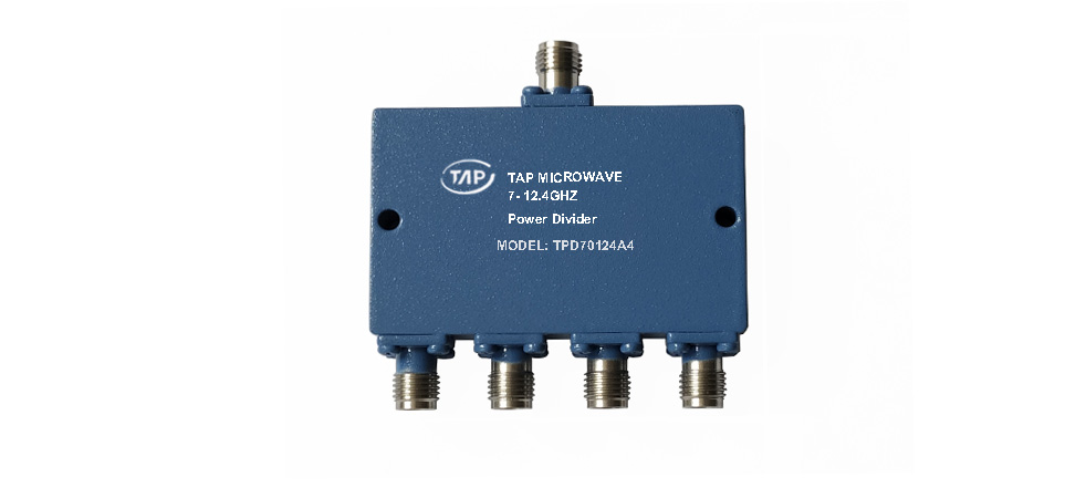 TPD70124A4 7-12.4GHz 4 Way Power Divider