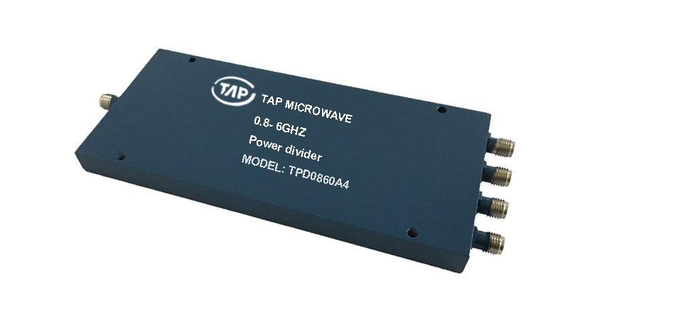 TPD0860A4 0.8-6GHz 4 way Power Divider