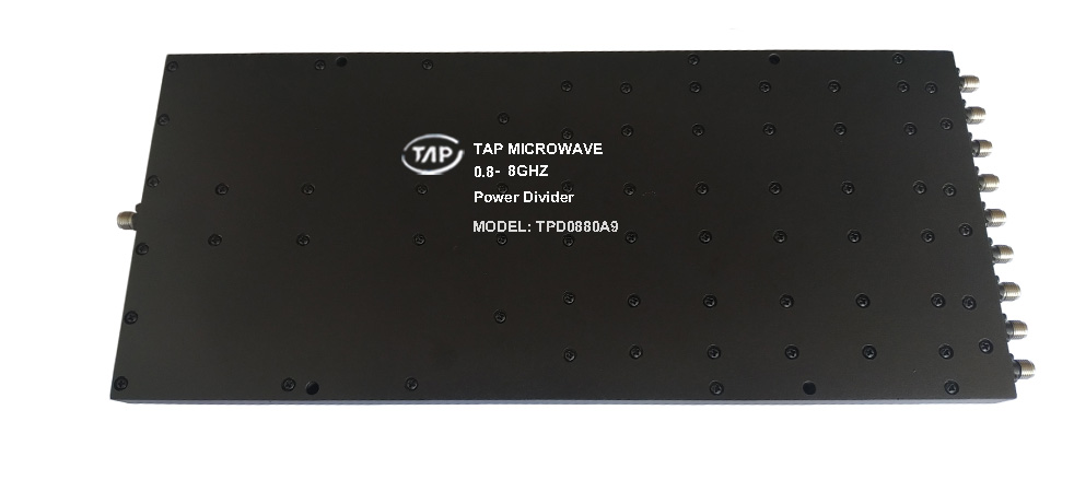 TPD0880A9 0.8-8GHz 9 way Power Divider