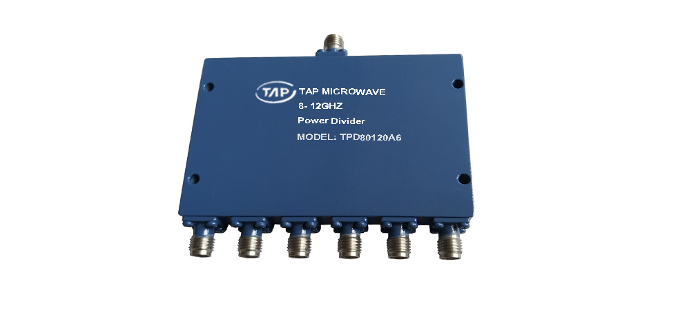 TPD80120A6 8-12GHz 6 way Power Divider