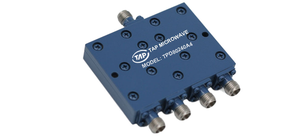 TPD80240A4 8-24GHz 4 way power divider